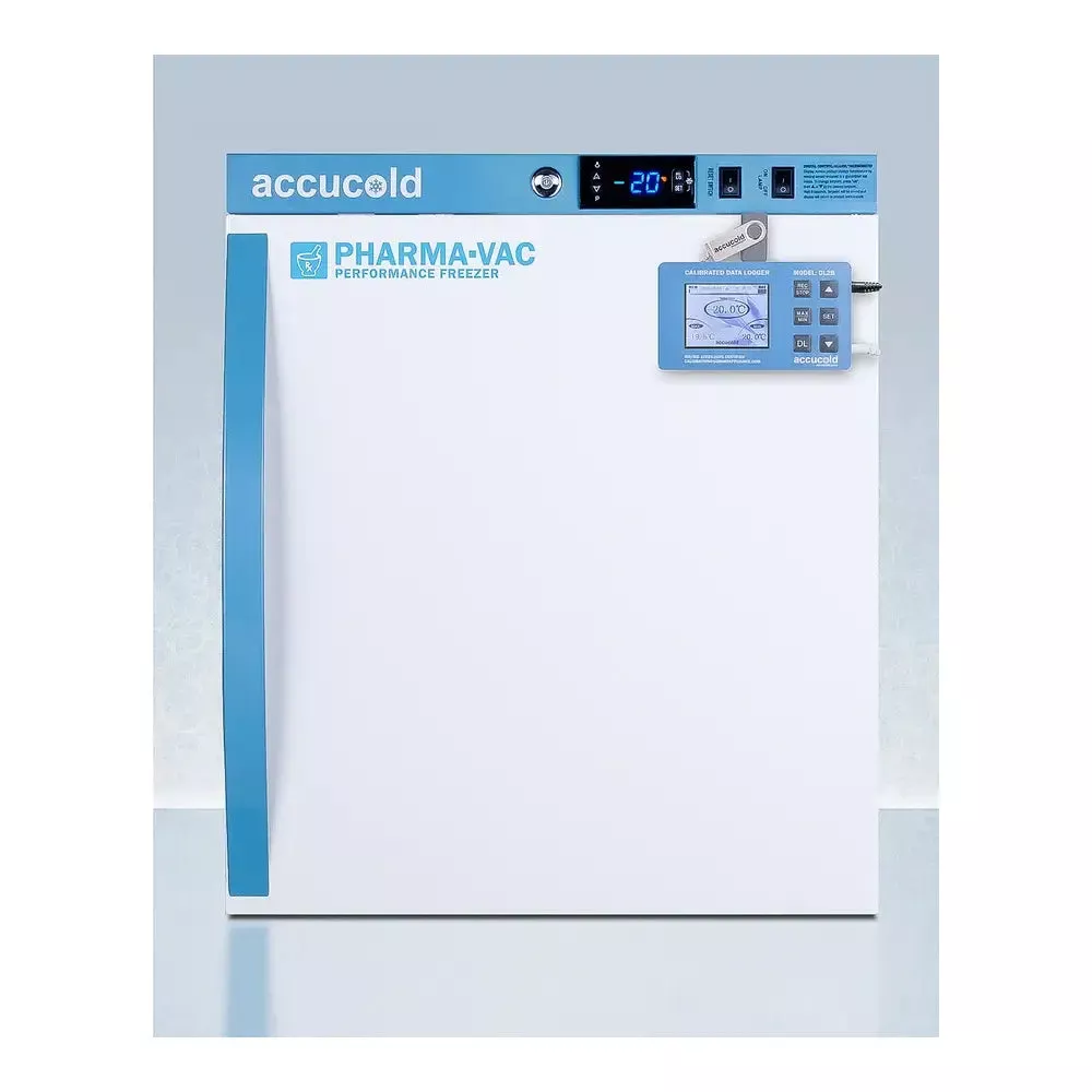 accucold-afz1pvdl2b-19-white-upright-freezer AccuCold AFZ1PVDL2B 19" White Upright Freezer