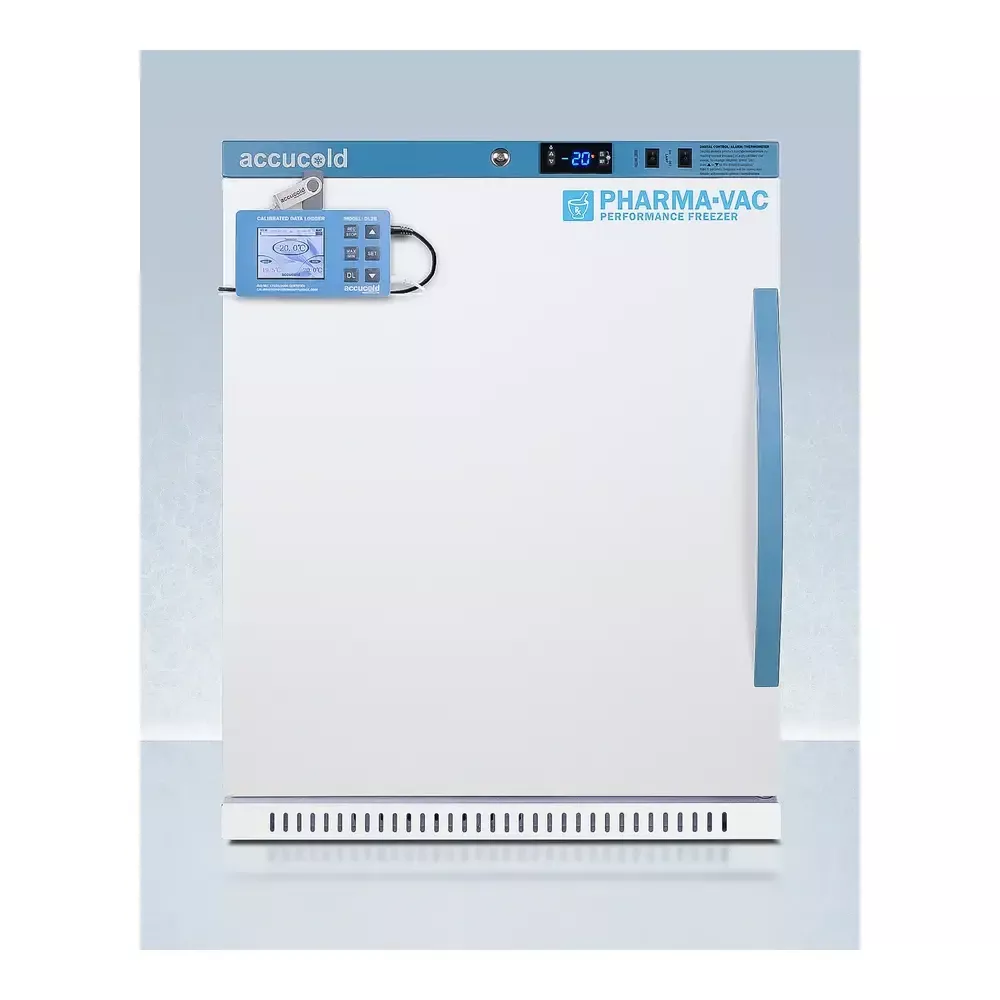 accucold-afz5pvbiadadl2blhd-24-white-upright-freezer AccuCold AFZ5PVBIADADL2BLHD 24" White Upright Freezer