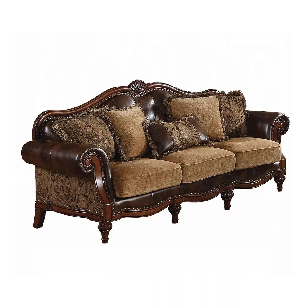 acme-furniture-05495-dreena-brown-stationary-sofa Acme Furniture 05495 Dreena Brown Stationary Sofa
