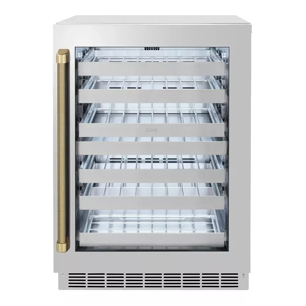 zline-rwdozgs24kcb-touchstone-24-stainless-steel-compact-wine-cooler ZLINE RWDOZGS24KCB Touchstone 24" Stainless Steel Compact Wine Cooler