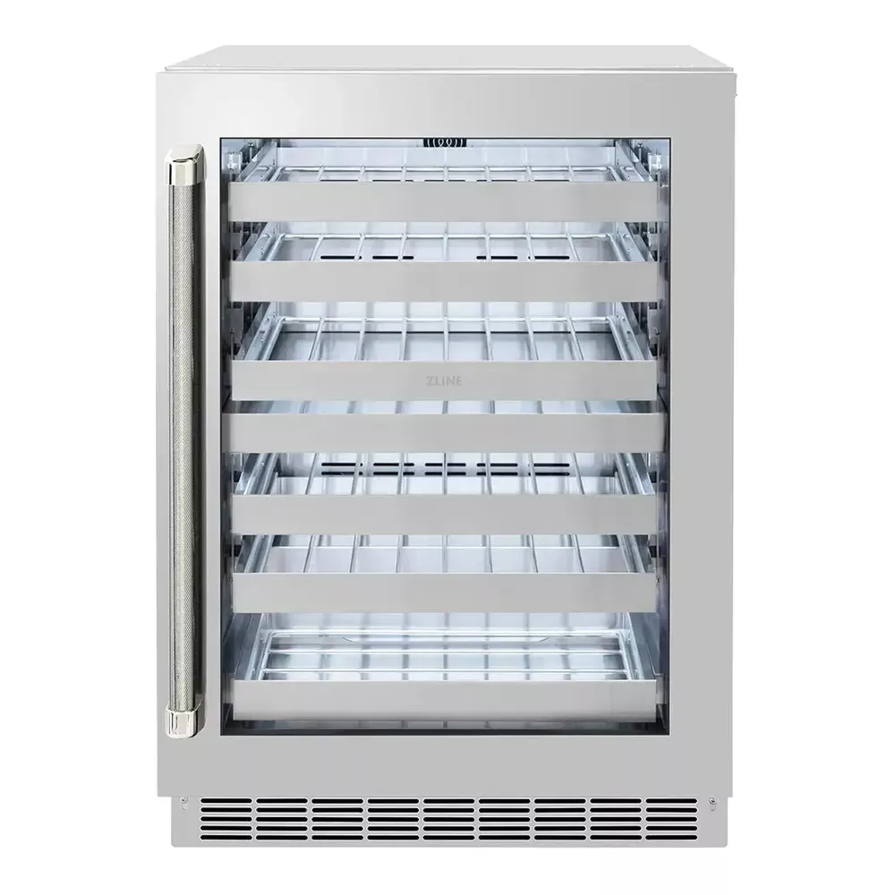 zline-rwdozgs24kpn-touchstone-24-stainless-steel-compact-wine-cooler ZLINE RWDOZGS24KPN Touchstone 24" Stainless Steel Compact Wine Cooler