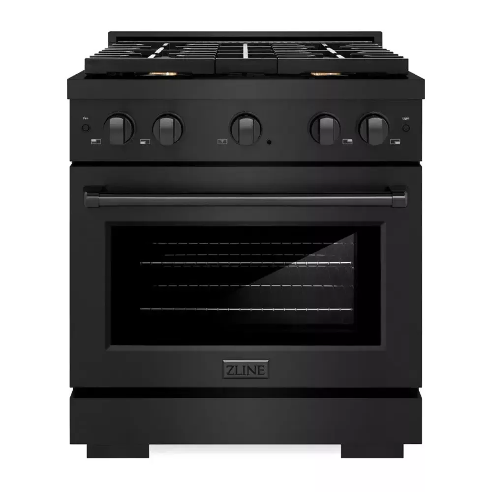 zline-sdrbbr30-paramount-30-black-stainless-steel-dual-fuel-range ZLINE SDRBBR30 Paramount 30" Black Stainless Steel Dual Fuel Range