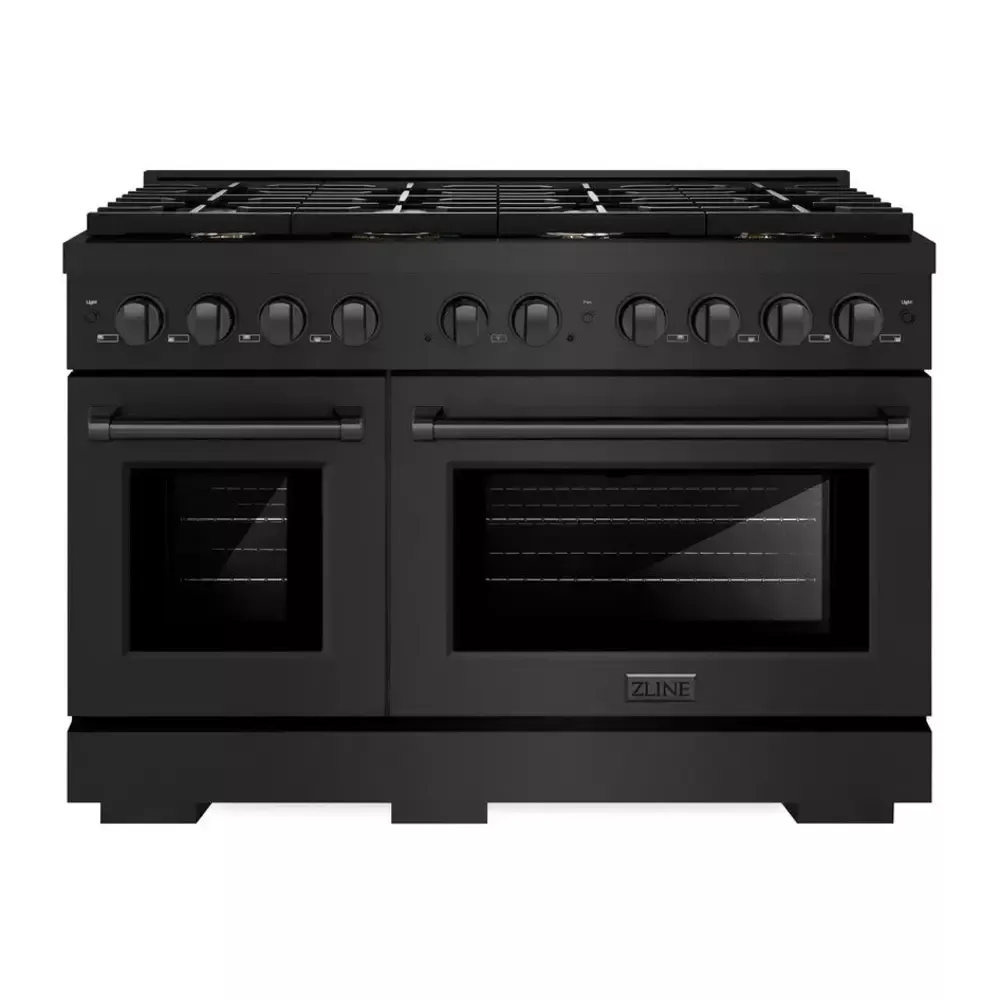zline-sdrbbr48-paramount-48-black-stainless-steel-dual-fuel-range ZLINE SDRBBR48 Paramount 48" Black Stainless Steel Dual Fuel Range
