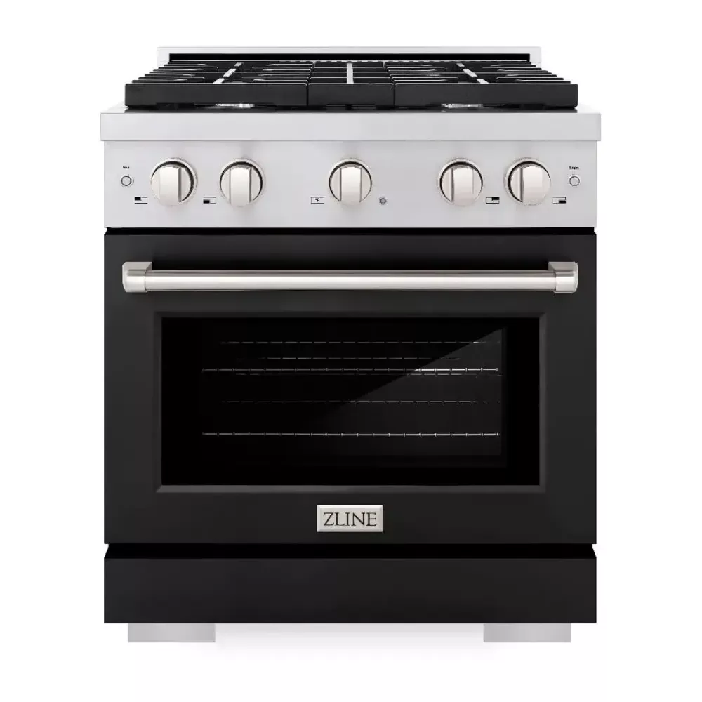 zline-sdrblm30-paramount-30-black-dual-fuel-range ZLINE SDRBLM30 Paramount 30" Black Dual Fuel Range
