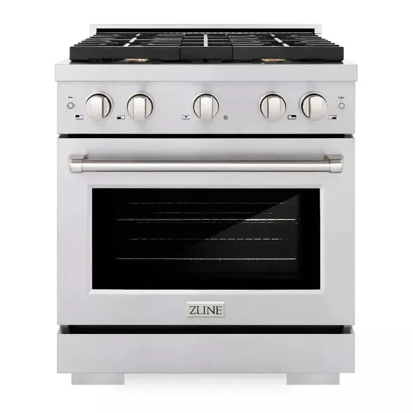 zline-sdrbr30-paramount-30-stainless-steel-dual-fuel-range ZLINE SDRBR30 Paramount 30" Stainless Steel Dual Fuel Range