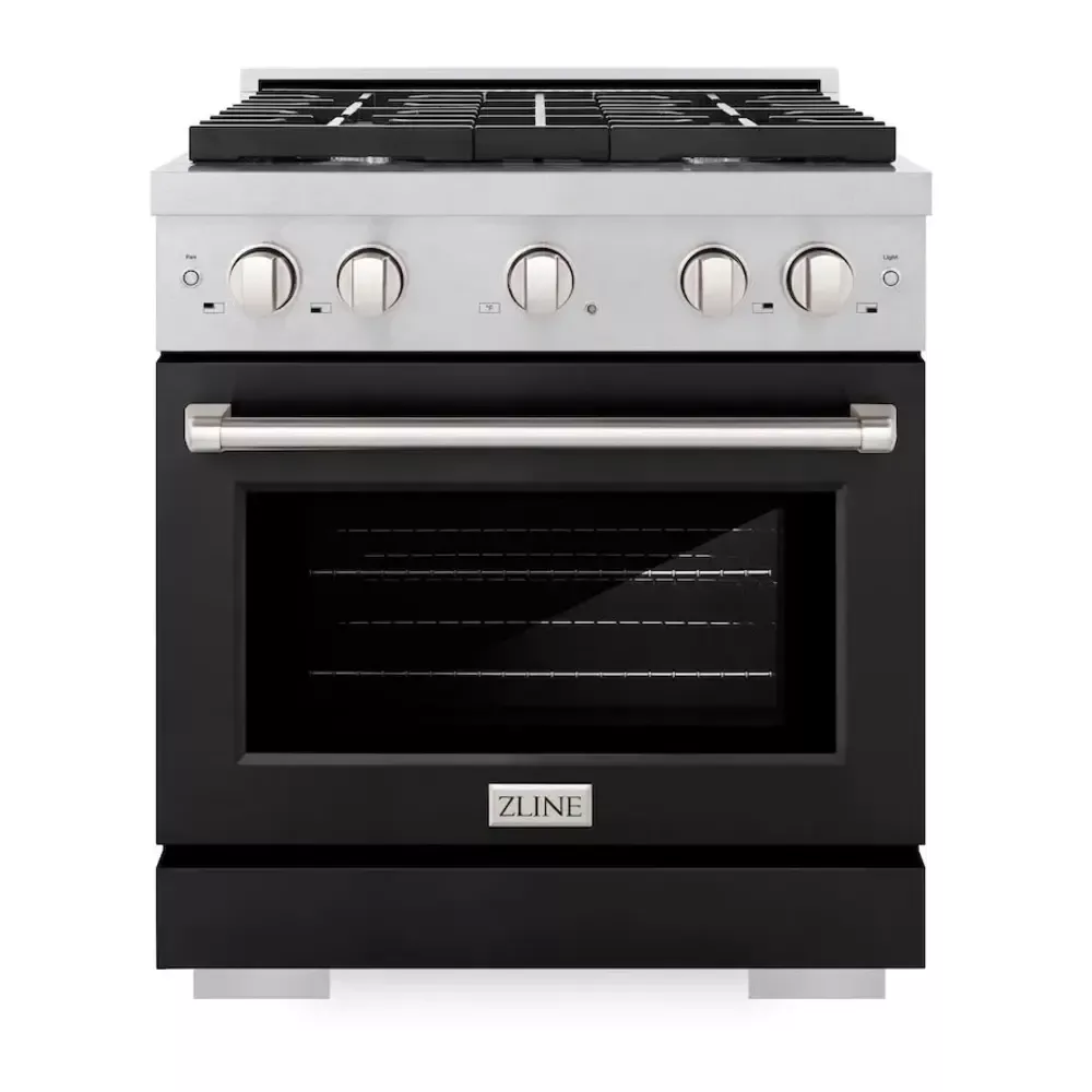 zline-sdrsblm30-paramount-30-black-dual-fuel-range ZLINE SDRSBLM30 Paramount 30" Black Dual Fuel Range