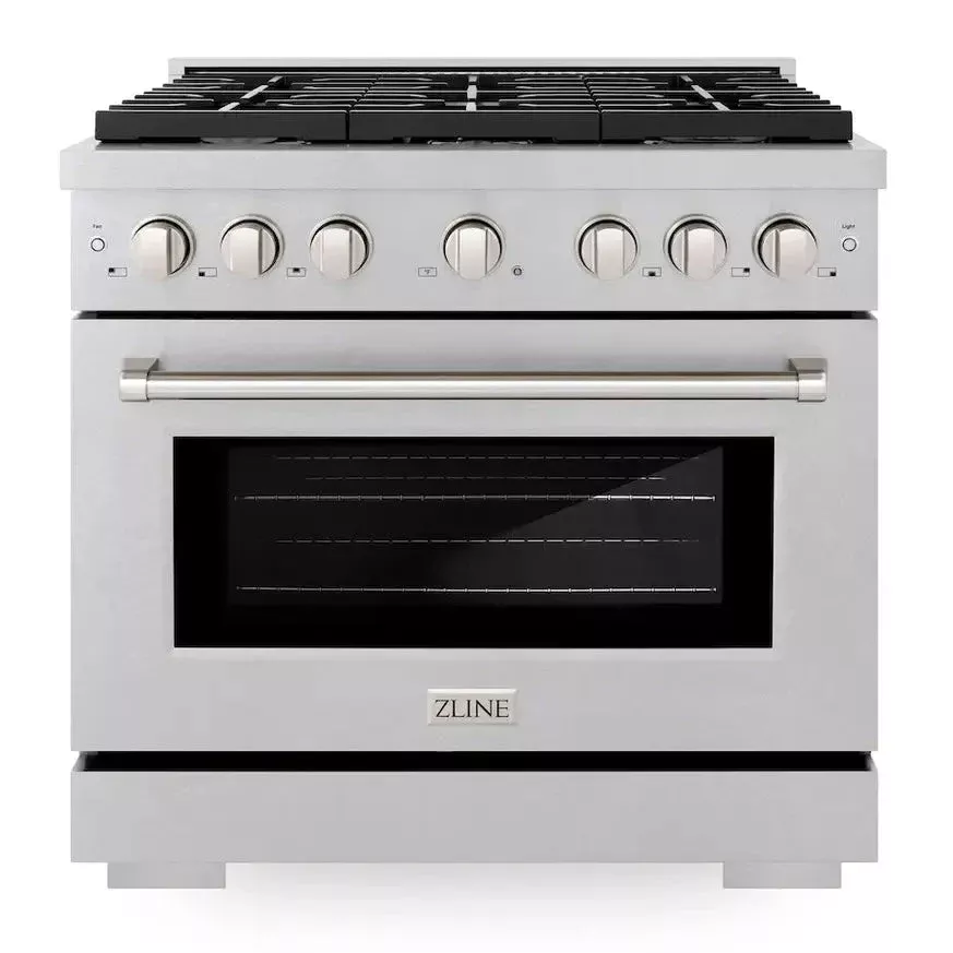 zline-sdrsbr36-paramount-36-stainless-steel-dual-fuel-range ZLINE SDRSBR36 Paramount 36" Stainless Steel Dual Fuel Range