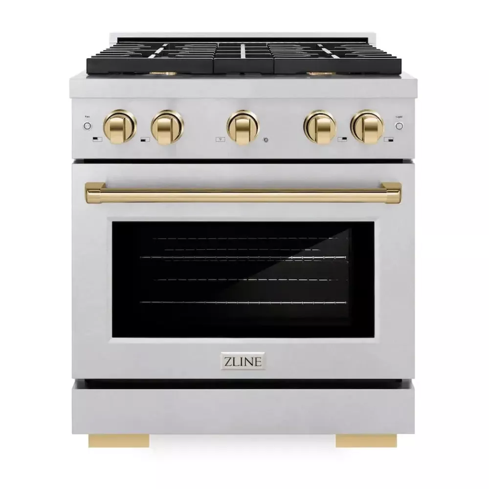 zline-sdrsz30g-paramount-30-stainless-steel-dual-fuel-range ZLINE SDRSZ30G Paramount 30" Stainless Steel Dual Fuel Range