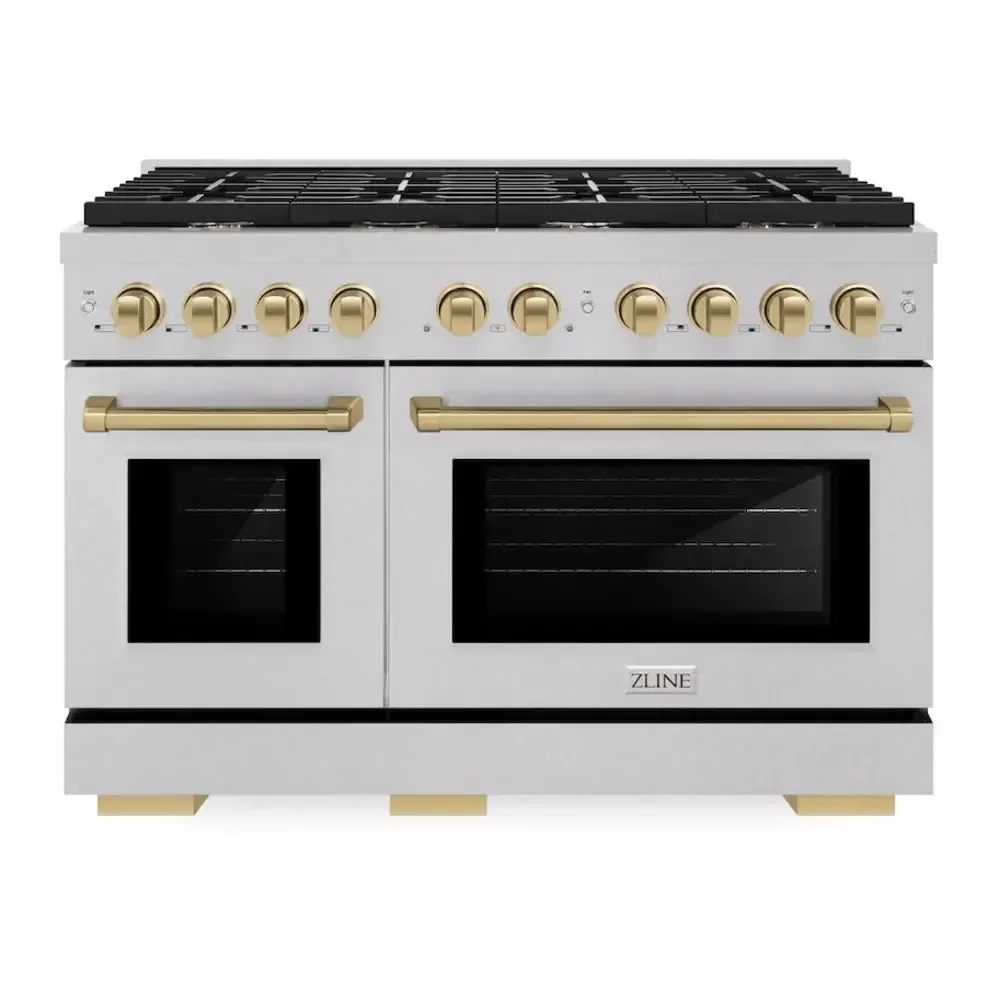 zline-sdrsz48cb-paramount-48-stainless-steel-dual-fuel-range ZLINE SDRSZ48CB Paramount 48" Stainless Steel Dual Fuel Range