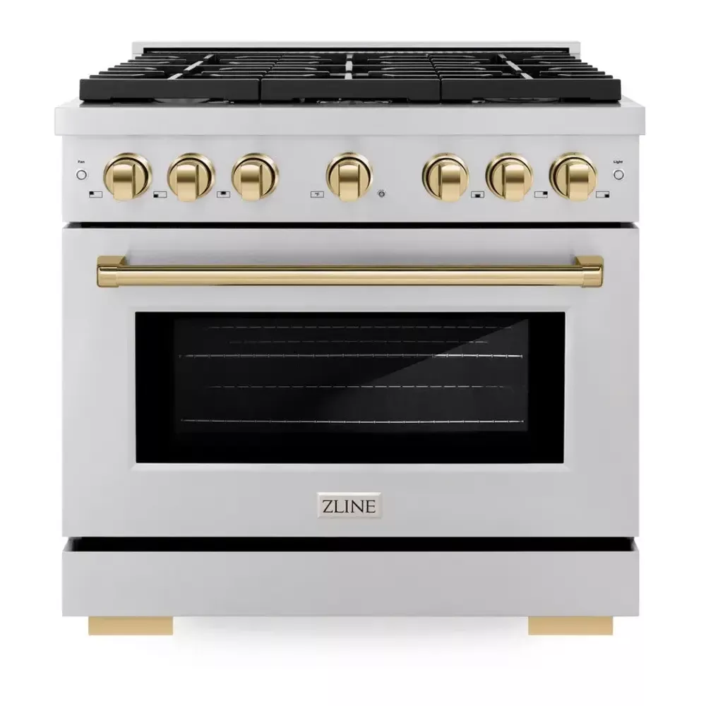 zline-sdrz36g-paramount-36-stainless-steel-dual-fuel-range ZLINE SDRZ36G Paramount 36" Stainless Steel Dual Fuel Range