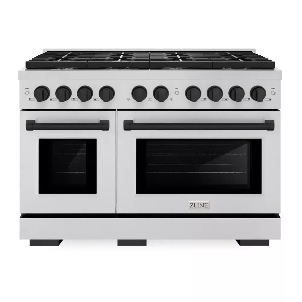 zline-sdrz48mb-paramount-48-stainless-steel-dual-fuel-range ZLINE SDRZ48MB Paramount 48" Stainless Steel Dual Fuel Range