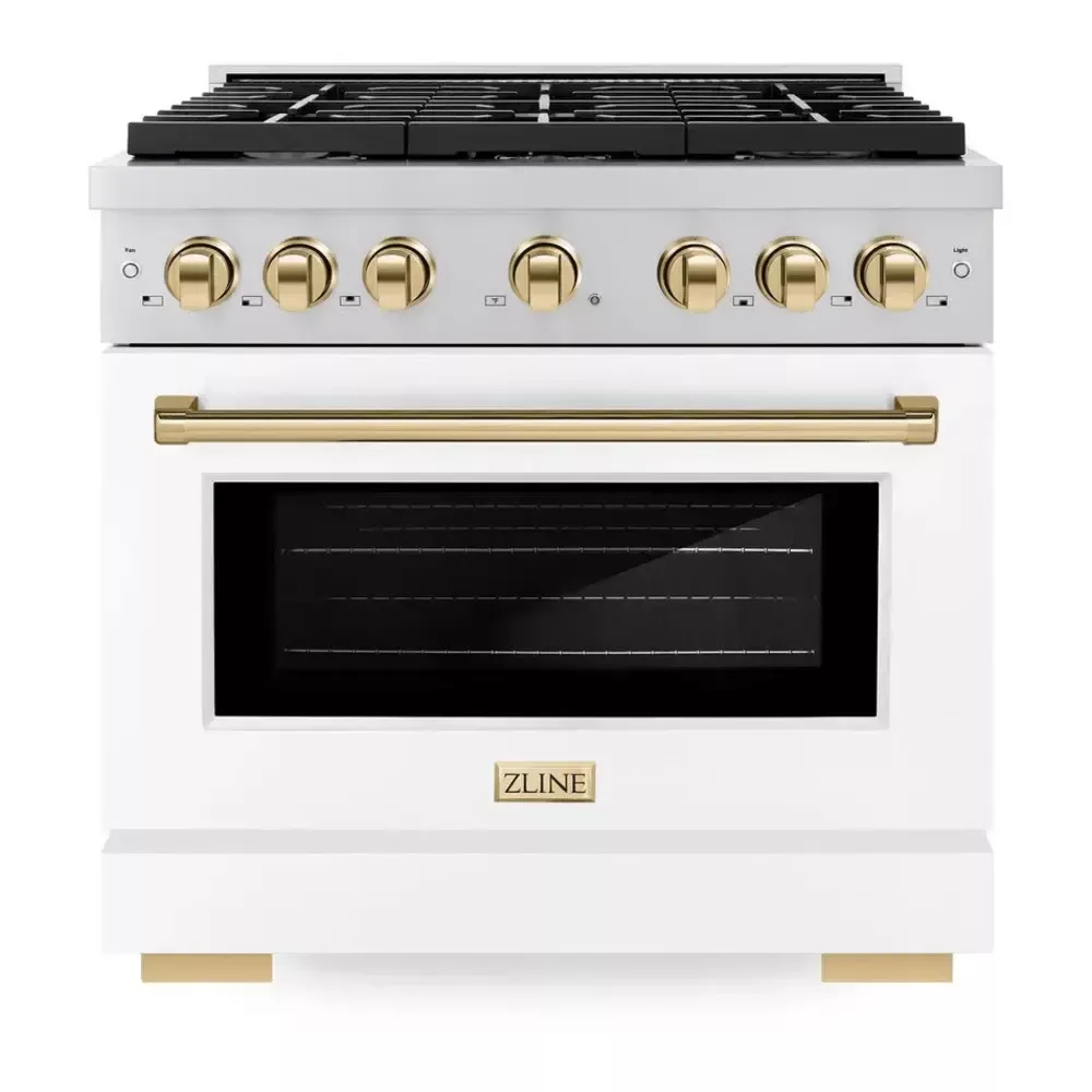 zline-sdrzwm36g-paramount-36-white-dual-fuel-range ZLINE SDRZWM36G Paramount 36" White Dual Fuel Range