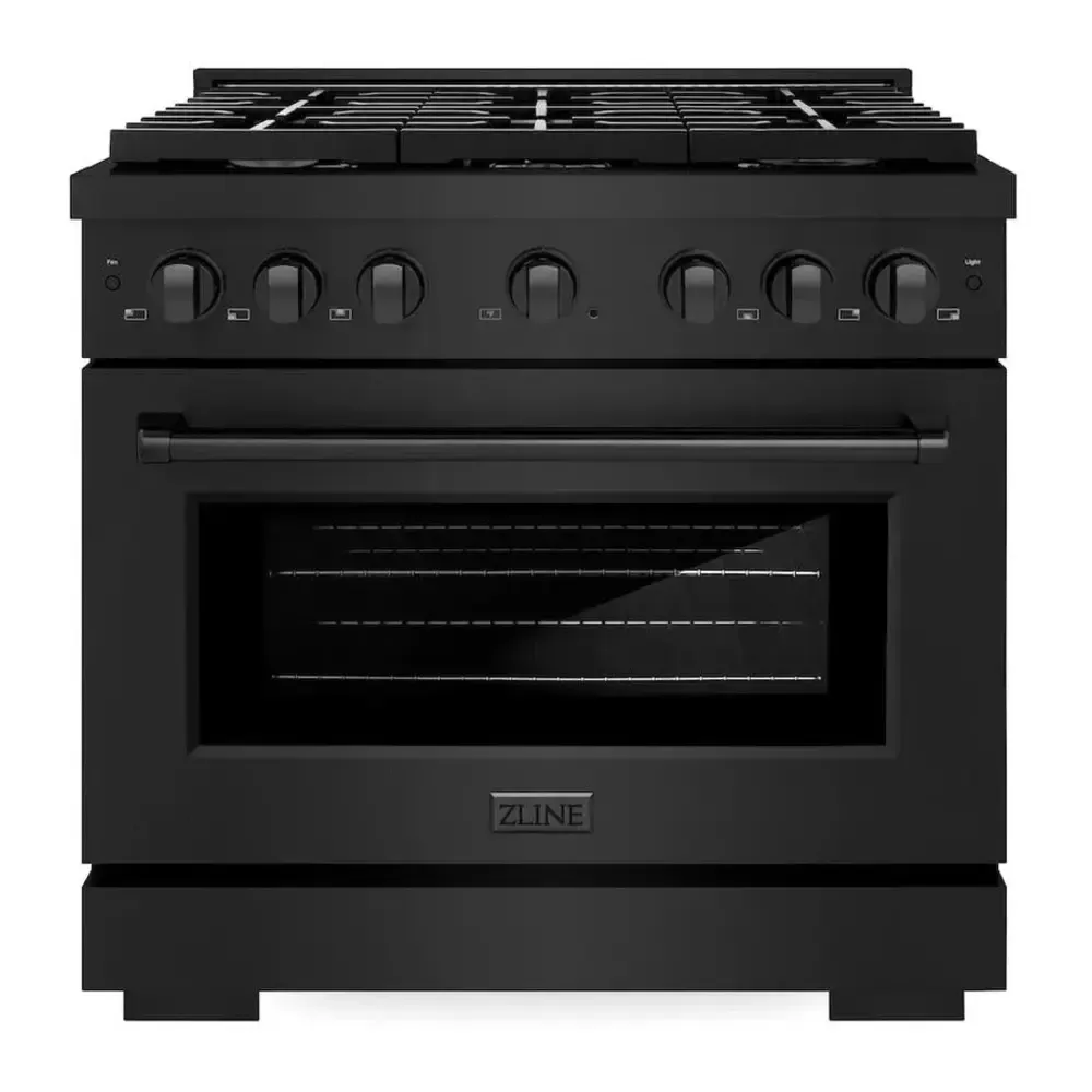 ZLINE SGRB36 Paramount 36" Black Stainless Steel Gas Range