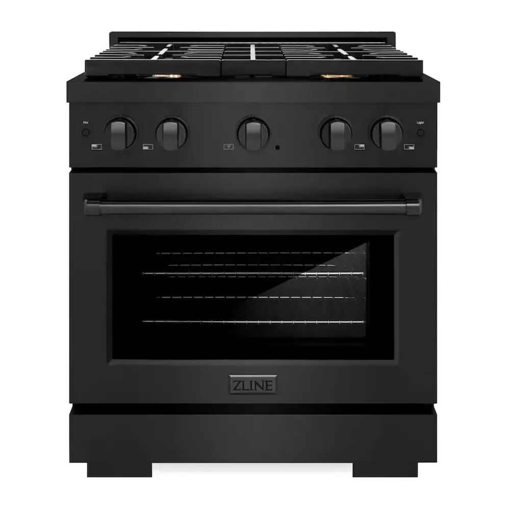 ZLINE SGRBBR30 Paramount 30" Black Stainless Steel Gas Range