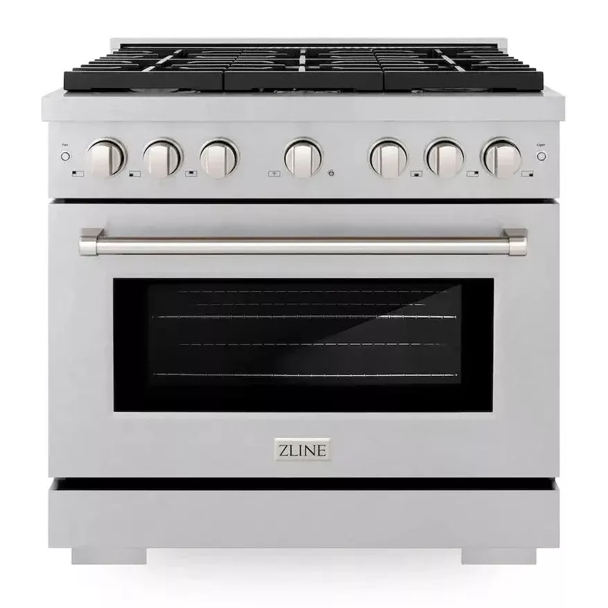 zline-sgrs36-paramount-36-stainless-steel-gas-range ZLINE SGRS36 Paramount 36" Stainless Steel Gas Range