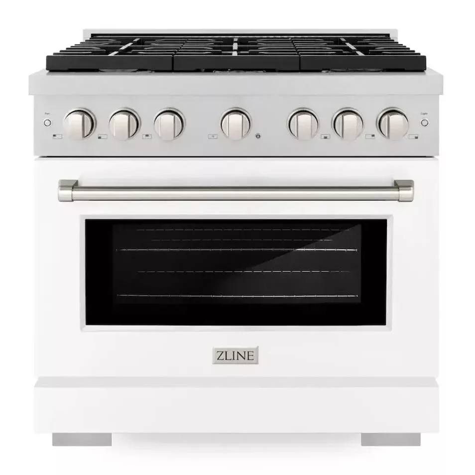 ZLINE SGRSWM36 Paramount 36" White Gas Range