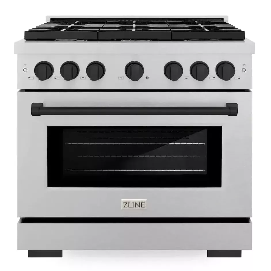 ZLINE SGRSZ36MB Paramount 36" Stainless Steel Gas Range