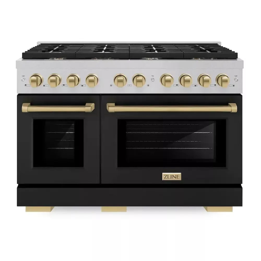 ZLINE SGRSZBLM48CB Paramount 48" Black Gas Range