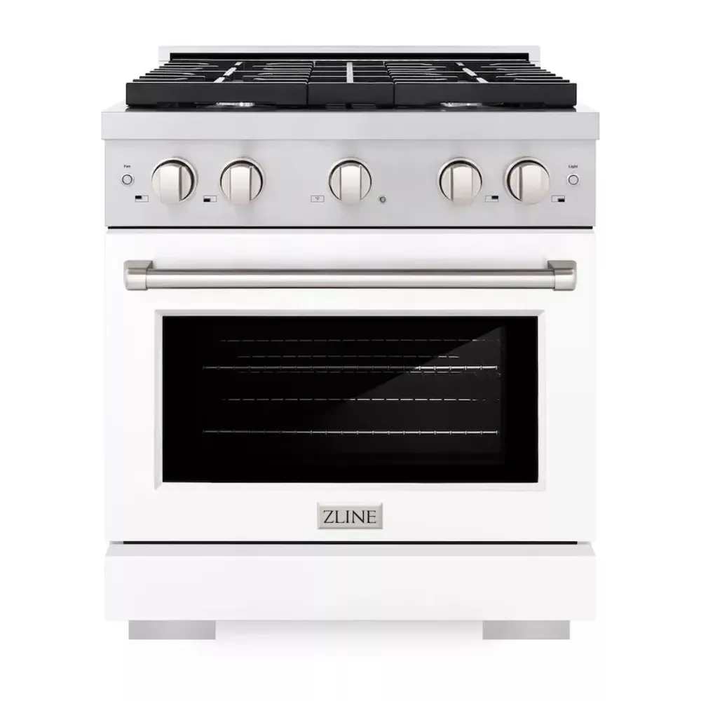 zline-sgrwm30-paramount-30-white-gas-range ZLINE SGRWM30 Paramount 30" White Gas Range