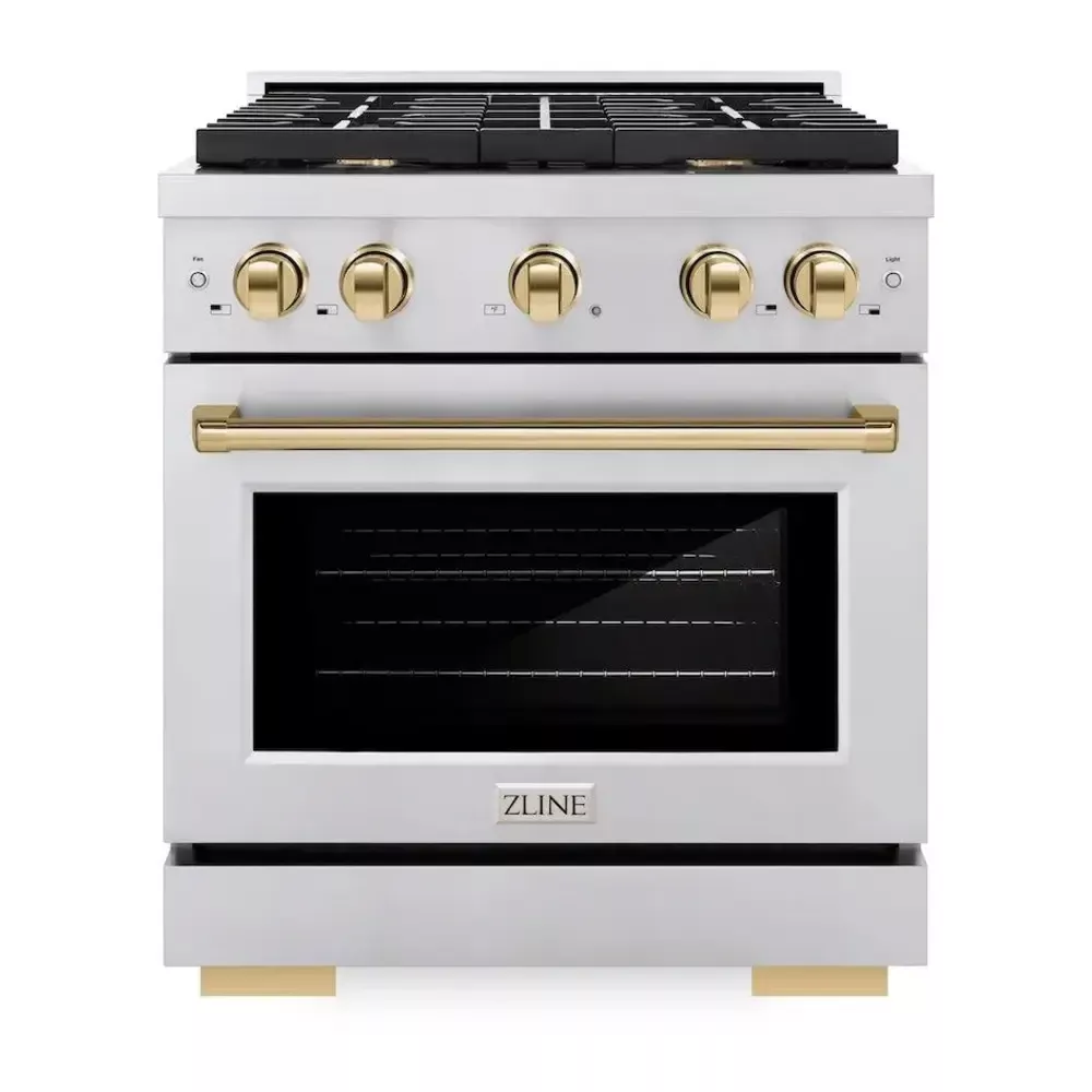 zline-sgrz30g-paramount-30-stainless-steel-gas-range ZLINE SGRZ30G Paramount 30" Stainless Steel Gas Range