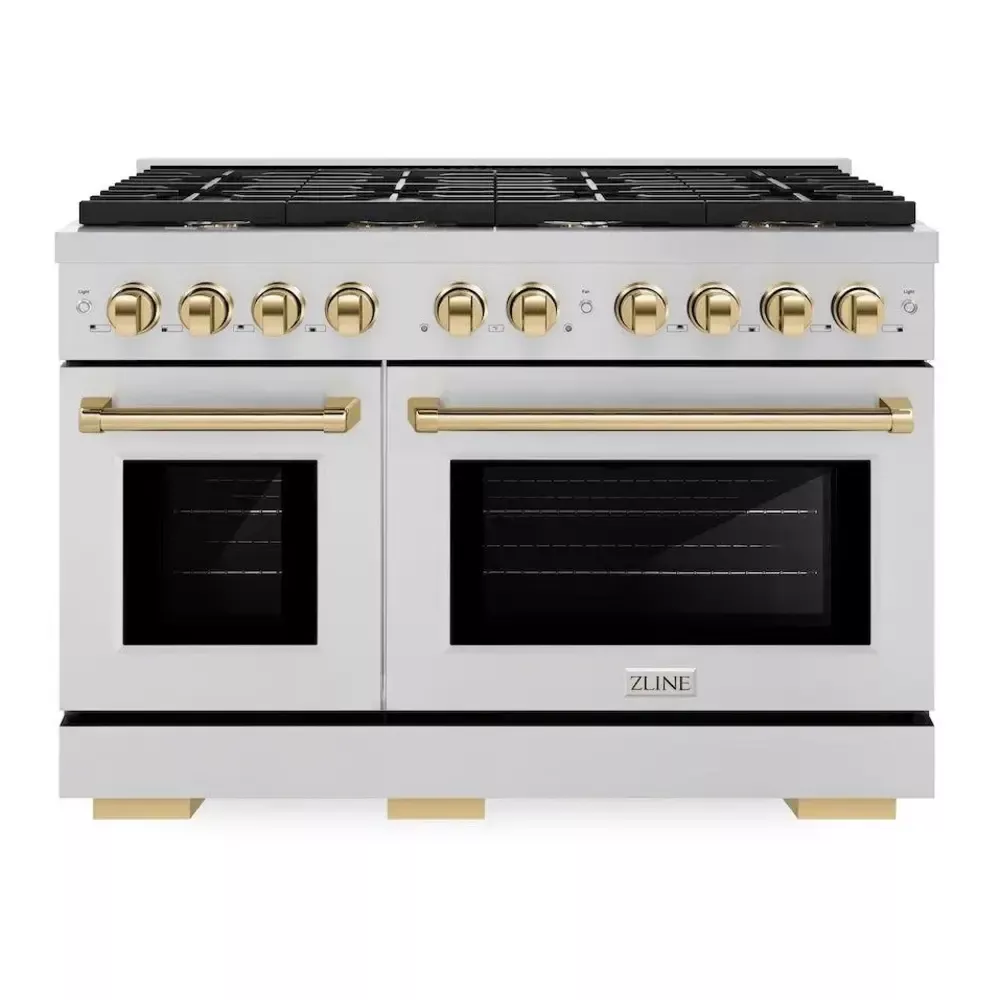 zline-sgrz48g-paramount-48-stainless-steel-gas-range ZLINE SGRZ48G Paramount 48" Stainless Steel Gas Range