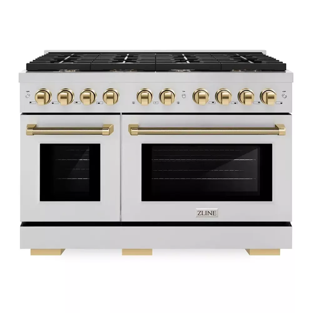 zline-sgrz48kg-paramount-48-stainless-steel-gas-range ZLINE SGRZ48KG Paramount 48" Stainless Steel Gas Range