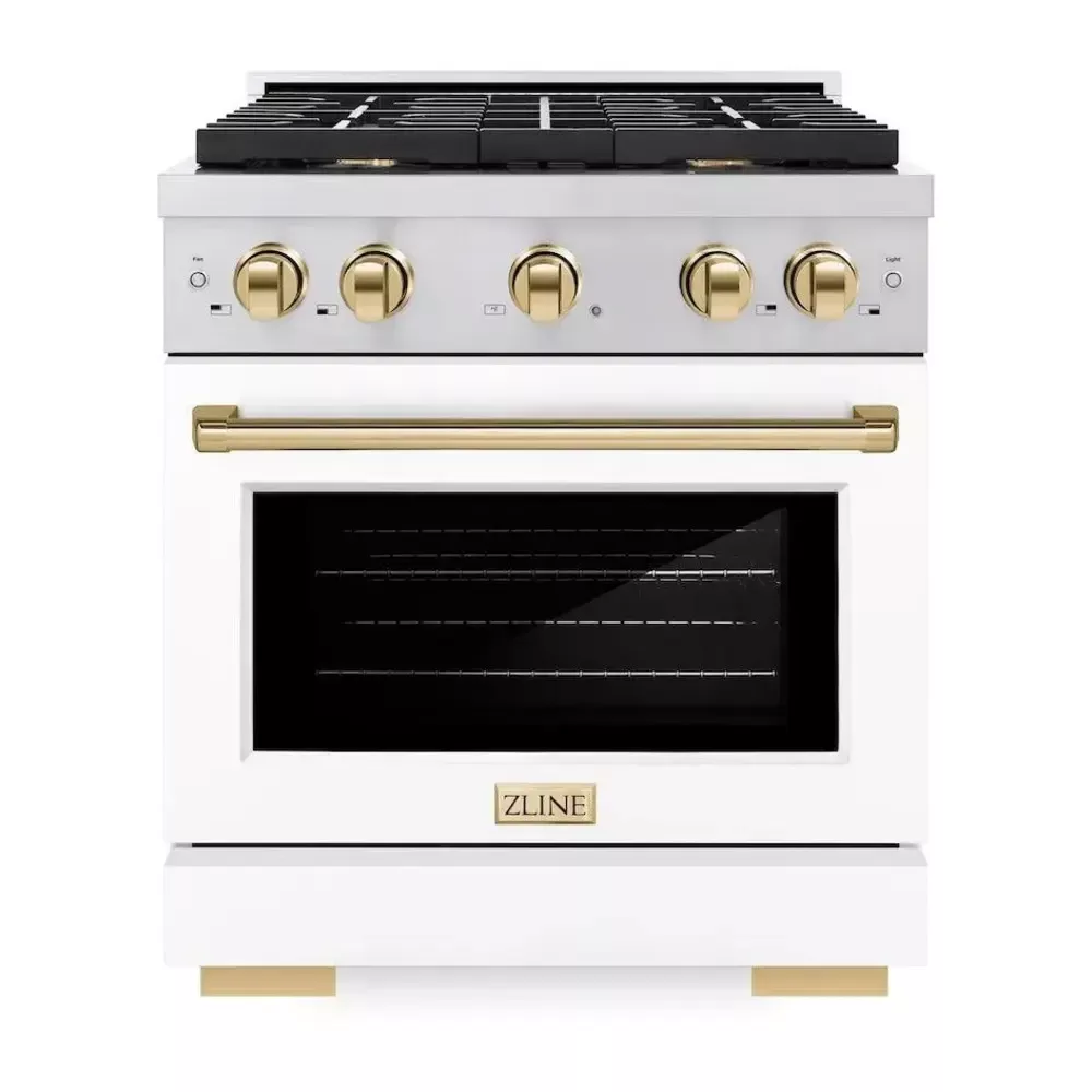 zline-sgrzwm30g-paramount-30-white-gas-range ZLINE SGRZWM30G Paramount 30" White Gas Range