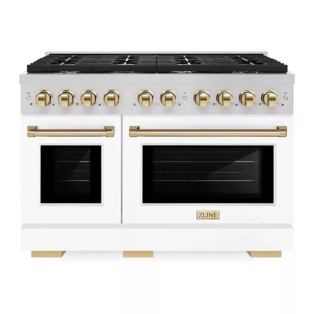zline-sgrzwm48g-paramount-48-white-gas-range ZLINE SGRZWM48G Paramount 48" White Gas Range