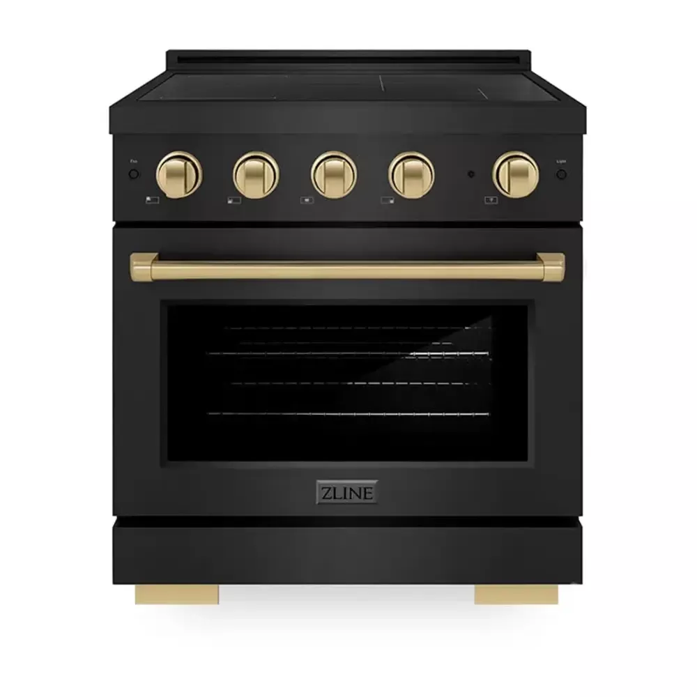 zline-sinrbz30cb-paramount-30-black-stainless-steel-induction-range ZLINE SINRBZ30CB Paramount 30" Black Stainless Steel Induction Range