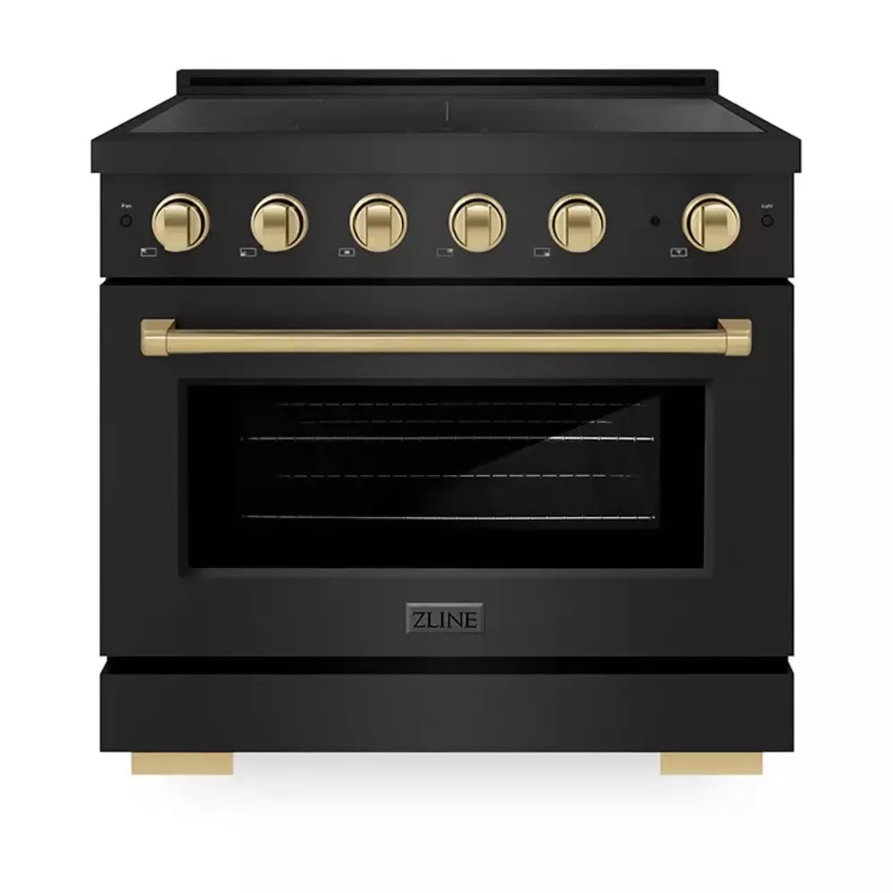 zline-sinrbz36cb-paramount-36-black-stainless-steel-induction-range ZLINE SINRBZ36CB Paramount 36" Black Stainless Steel Induction Range