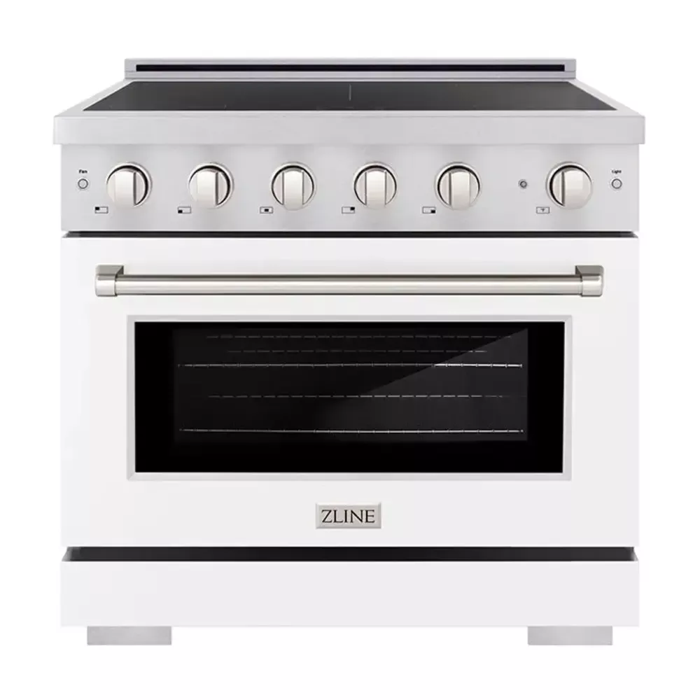 zline-sinrswm36-paramount-36-white-induction-range ZLINE SINRSWM36 Paramount 36" White Induction Range