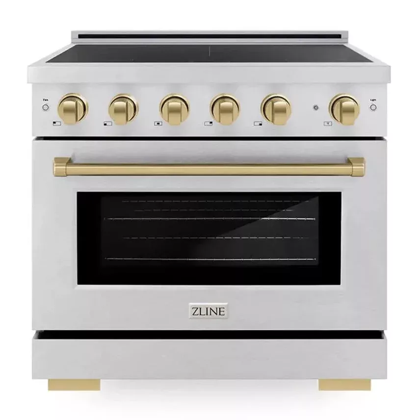 zline-sinrsz36cb-paramount-36-stainless-steel-induction-range ZLINE SINRSZ36CB Paramount 36" Stainless Steel Induction Range