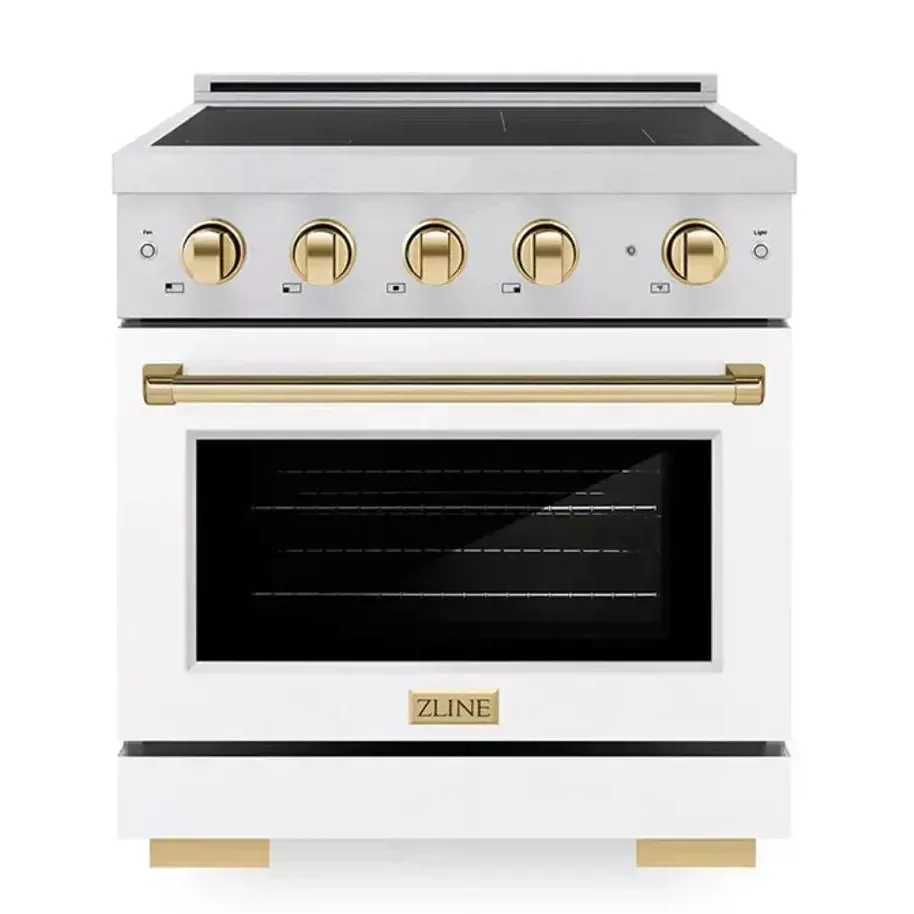 zline-sinrszwm30g-paramount-30-white-induction-range ZLINE SINRSZWM30G Paramount 30" White Induction Range