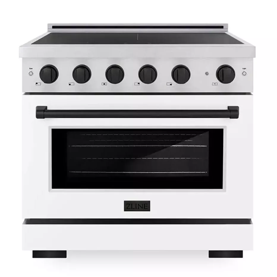 zline-sinrszwm36mb-paramount-36-white-induction-range ZLINE SINRSZWM36MB Paramount 36" White Induction Range