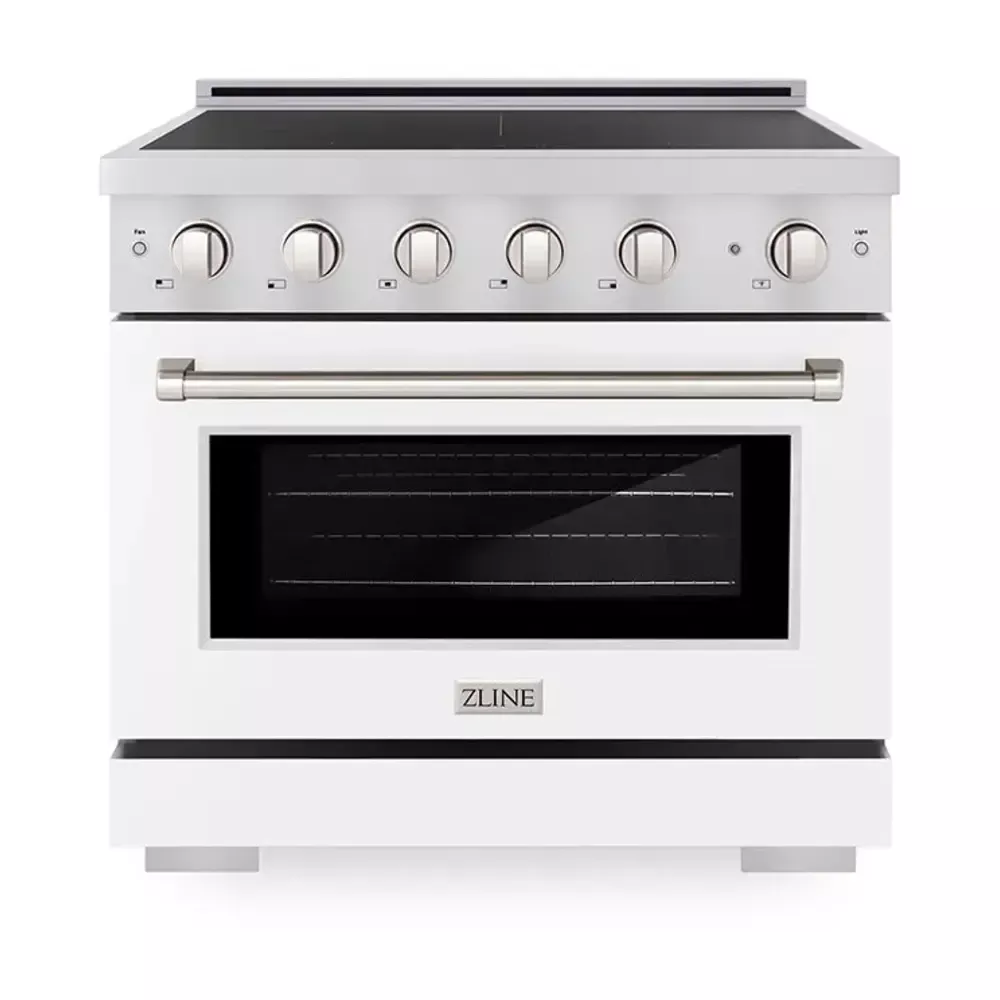 zline-sinrwm36-paramount-36-white-induction-range ZLINE SINRWM36 Paramount 36" White Induction Range