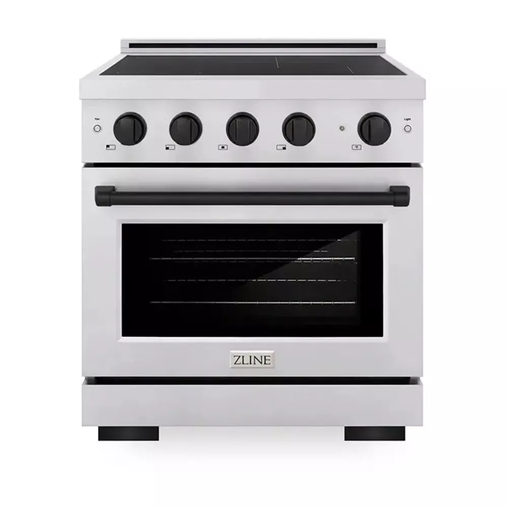 zline-sinrz30mb-paramount-30-stainless-steel-induction-range ZLINE SINRZ30MB Paramount 30" Stainless Steel Induction Range