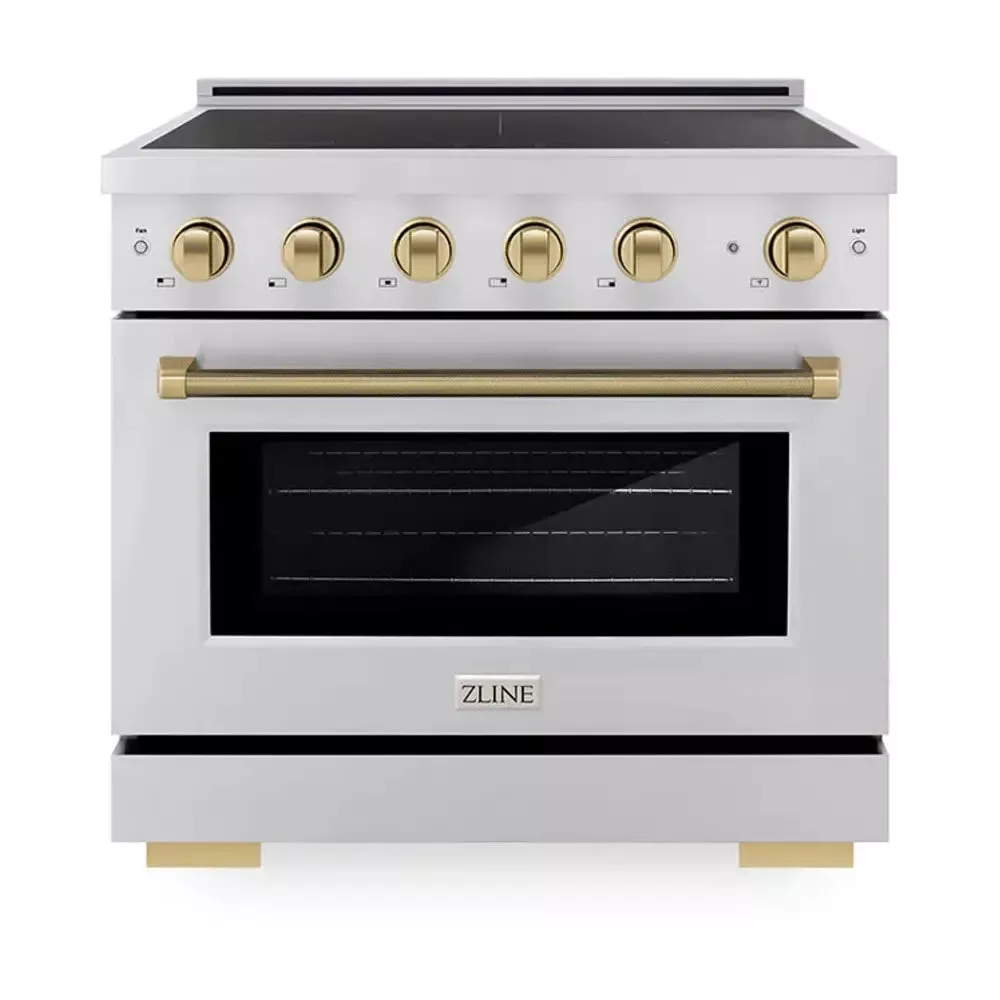 zline-sinrz36kcb-paramount-36-stainless-steel-induction-range ZLINE SINRZ36KCB Paramount 36" Stainless Steel Induction Range