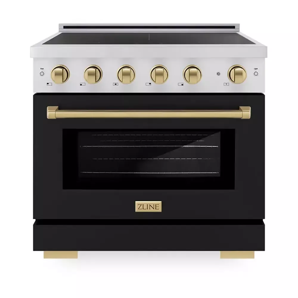 zline-sinrzblm36cb-paramount-36-black-induction-range ZLINE SINRZBLM36CB Paramount 36" Black Induction Range