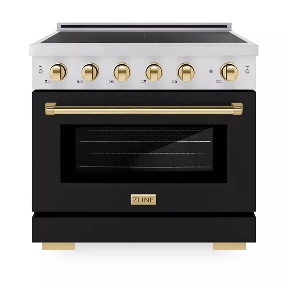 zline-sinrzblm36g-paramount-36-black-induction-range ZLINE SINRZBLM36G Paramount 36" Black Induction Range