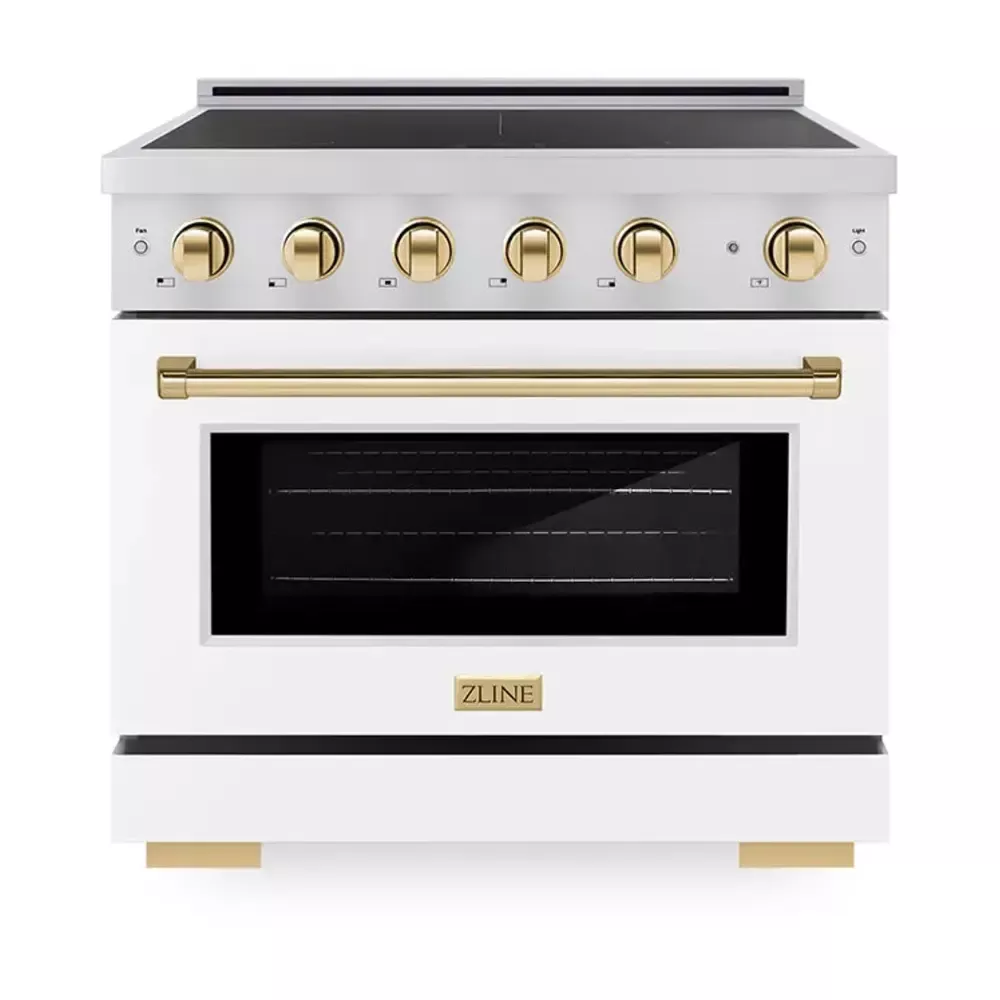 zline-sinrzwm36g-paramount-36-white-induction-range ZLINE SINRZWM36G Paramount 36" White Induction Range