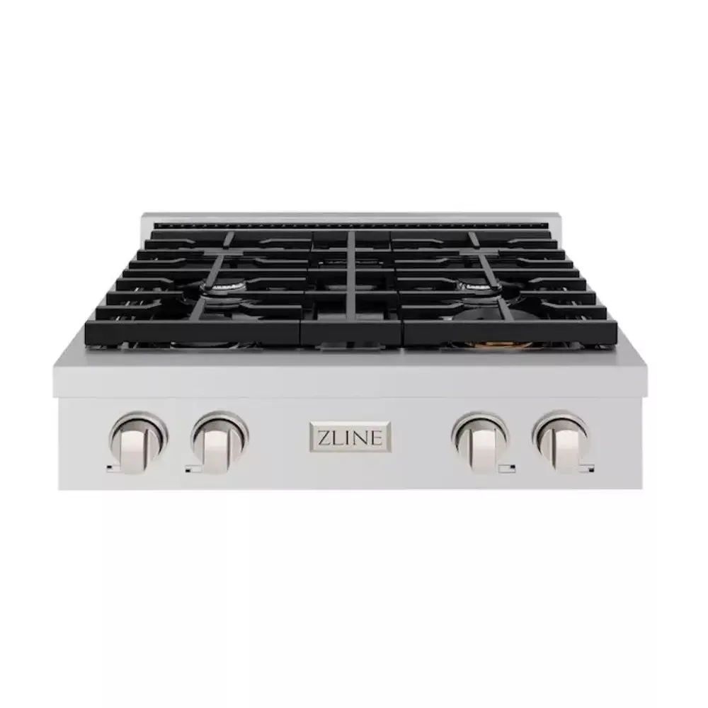 zline-srt30-paramount-30-stainless-steel-gas-cooktop ZLINE SRT30 Paramount 30" Stainless Steel Gas Cooktop