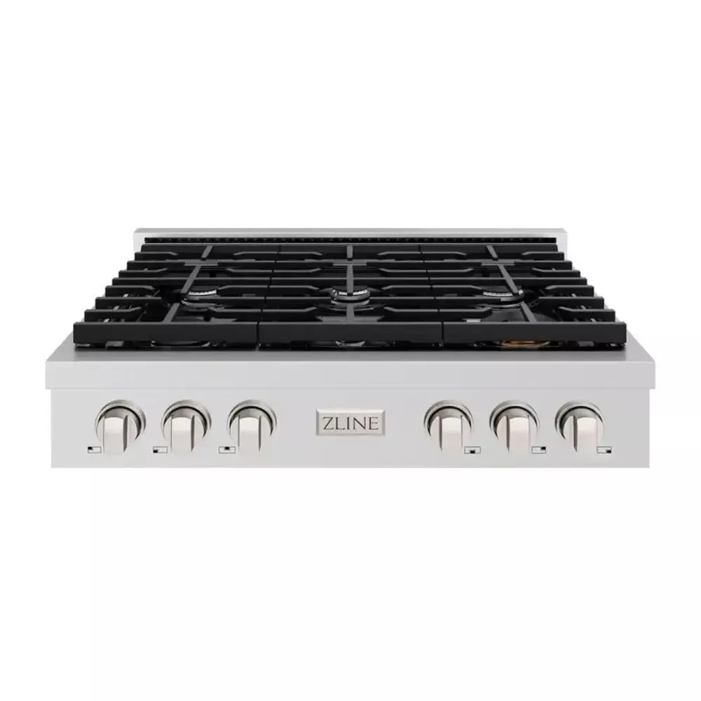 zline-srt36-paramount-36-stainless-steel-gas-cooktop ZLINE SRT36 Paramount 36" Stainless Steel Gas Cooktop