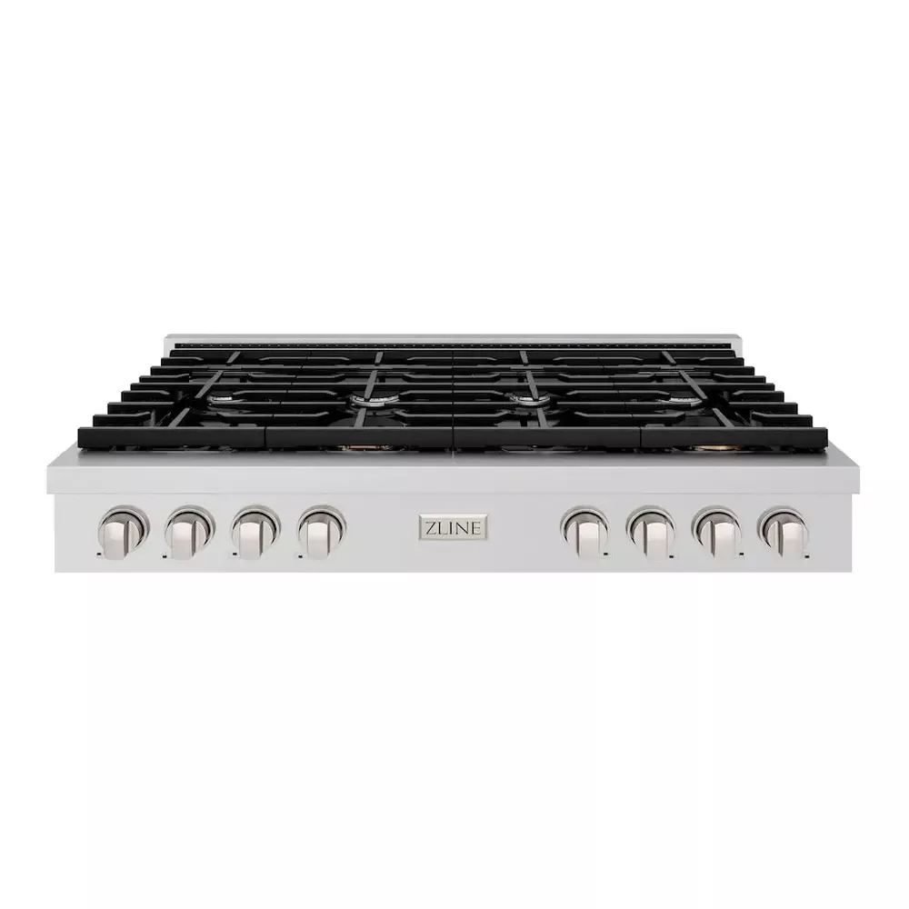 zline-srt48-paramount-48-stainless-steel-gas-cooktop ZLINE SRT48 Paramount 48" Stainless Steel Gas Cooktop