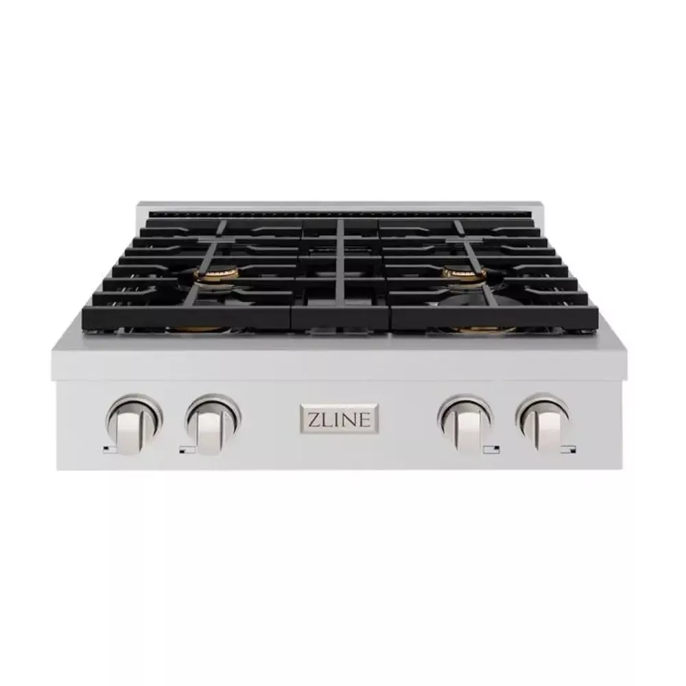 zline-srtbr30-paramount-30-stainless-steel-gas-cooktop ZLINE SRTBR30 Paramount 30" Stainless Steel Gas Cooktop