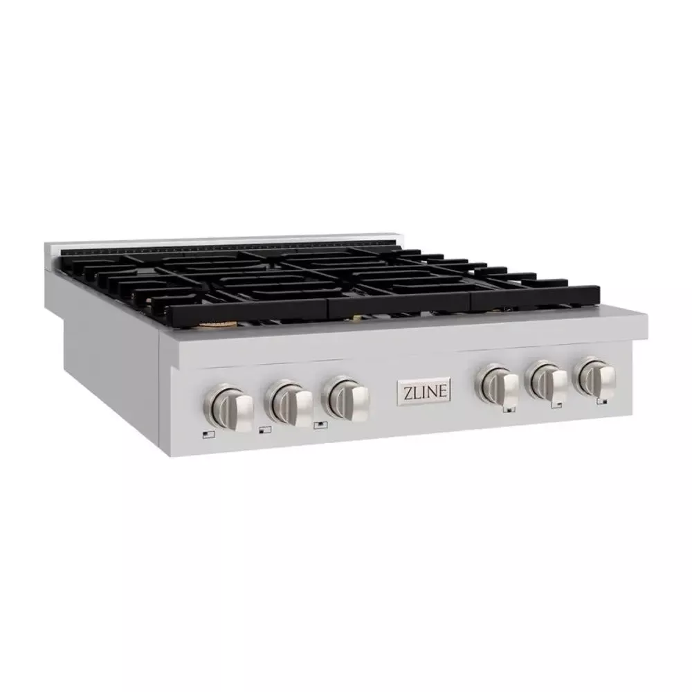 zline-srtbr36-paramount-36-stainless-steel-gas-cooktop ZLINE SRTBR36 Paramount 36" Stainless Steel Gas Cooktop