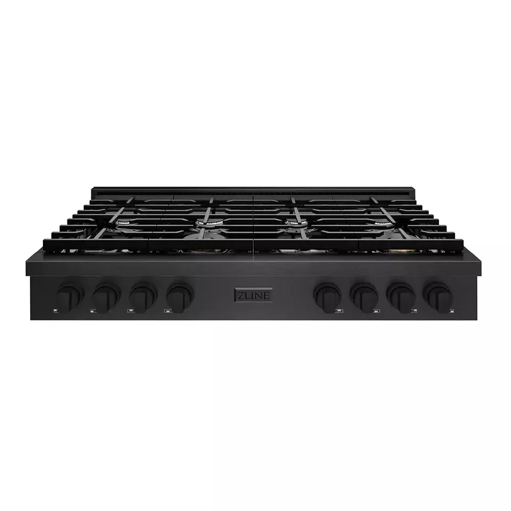zline-srtbs48-paramount-48-black-stainless-steel-gas-cooktop ZLINE SRTBS48 Paramount 48" Black Stainless Steel Gas Cooktop
