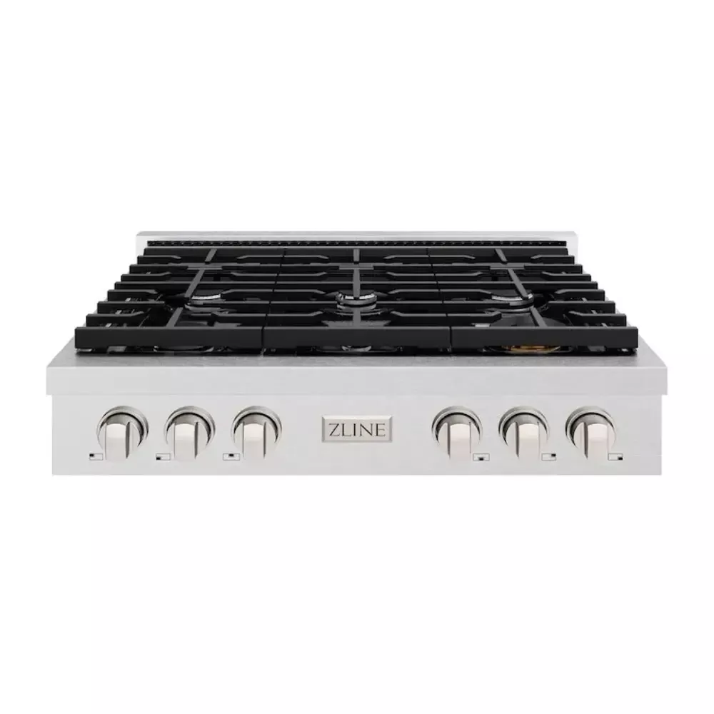 zline-srts36-paramount-36-stainless-steel-gas-cooktop ZLINE SRTS36 Paramount 36" Stainless Steel Gas Cooktop