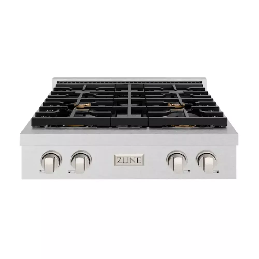 zline-srtsbr30-paramount-30-stainless-steel-gas-cooktop ZLINE SRTSBR30 Paramount 30" Stainless Steel Gas Cooktop