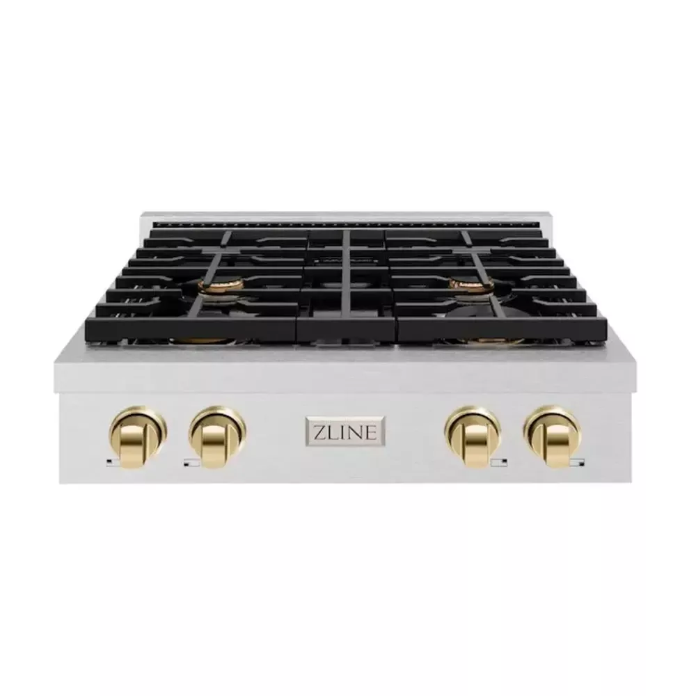 zline-srtsz30g-paramount-30-stainless-steel-gas-cooktop ZLINE SRTSZ30G Paramount 30" Stainless Steel Gas Cooktop
