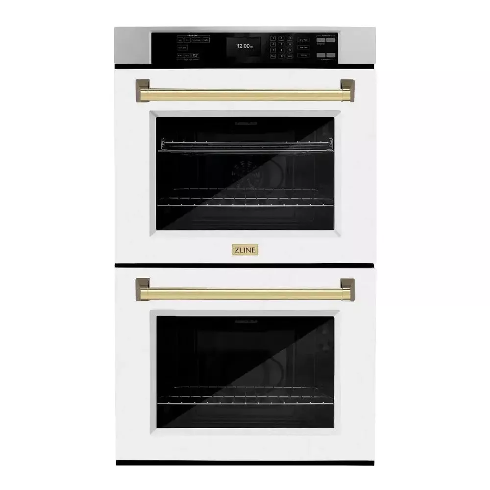 zline-wadzwm30g-30-white-double-wall-oven ZLINE WADZWM30G 30" White Double Wall Oven